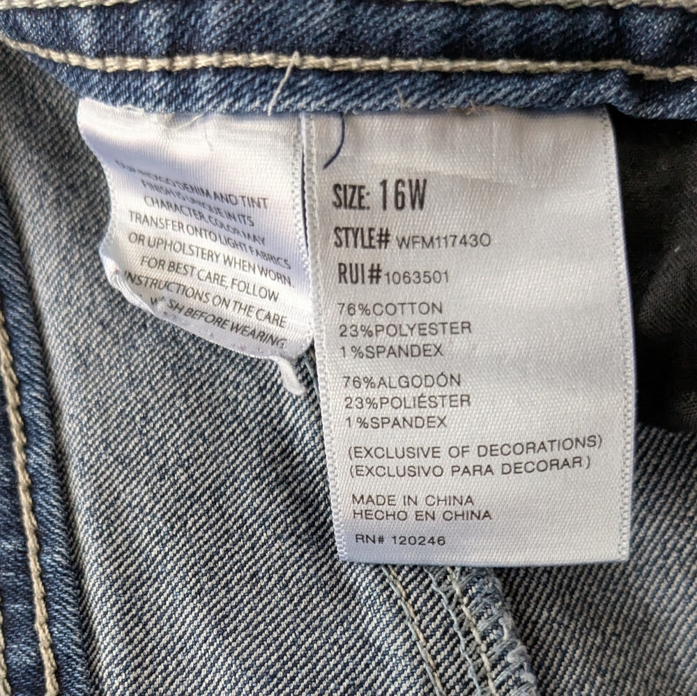 Wallflower Luscious Curvy Fit Jeans Size 16 - Picture 7 of 7